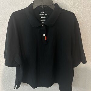 Nike Black Button Down Polo Shirt